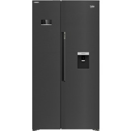 Side by Side Beko GN163240ZXBRN, 576 L, Neo Frost, Display touch control, Dark Inox, E