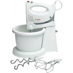 Mixer cu castron rotativ Bosch MFQ3555, 350W, Alb