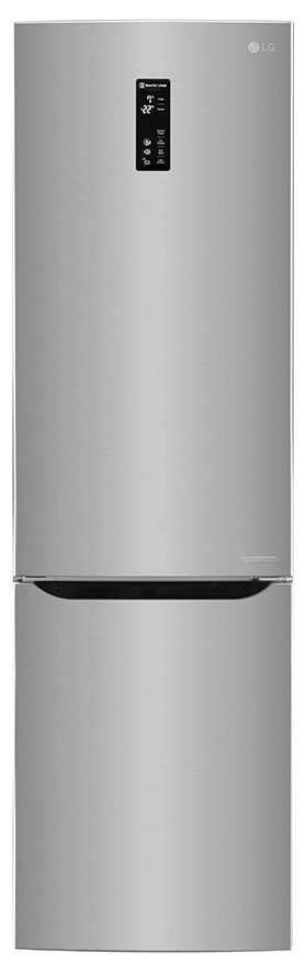 Combina frigorifica LG GBB60DSDZS, 343 L, No Frost; Argintiu, A