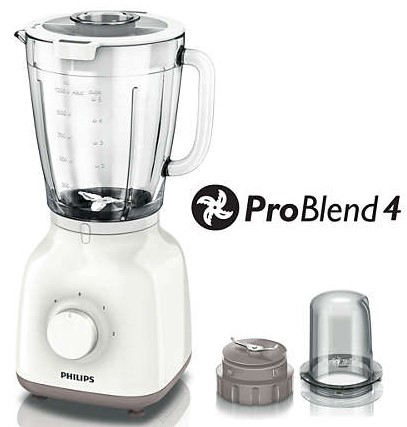 Blender de masa Philips HR2106/00, Daily Collection, Pro Blend 4