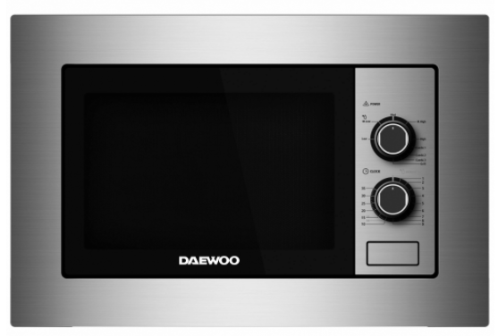 Cuptor cu microunde incorporabil Daewoo KOC-20X-1, 20l, 800W, Timer, Inox