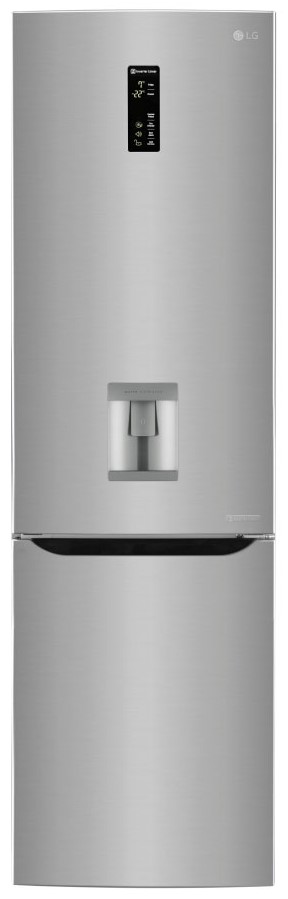 Combina frigorifica LG GBF60PZFZS, 339L, No Frost, Argintiu, A