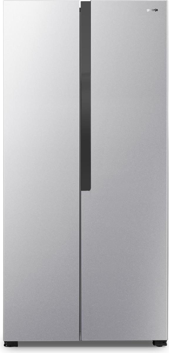 Transport Gratuit-Combina frigorifica Side by Side Gorenje NRS8181KX, 441 L, NoFrost Plus, Argintiu, F