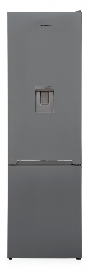 Combina frigorifica Heinner HC-V286SWDF+, 288l, Less Frost, Dozator apa, Clasa F, Argintiu