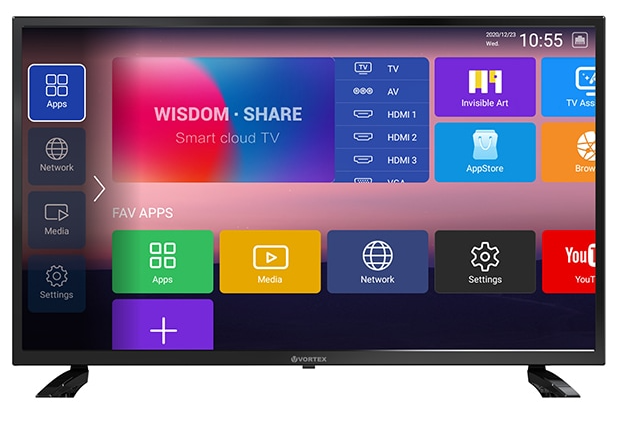 Televizor Vortex V39TPHE01S, LED, Full HD, Smart Tv, 100cm